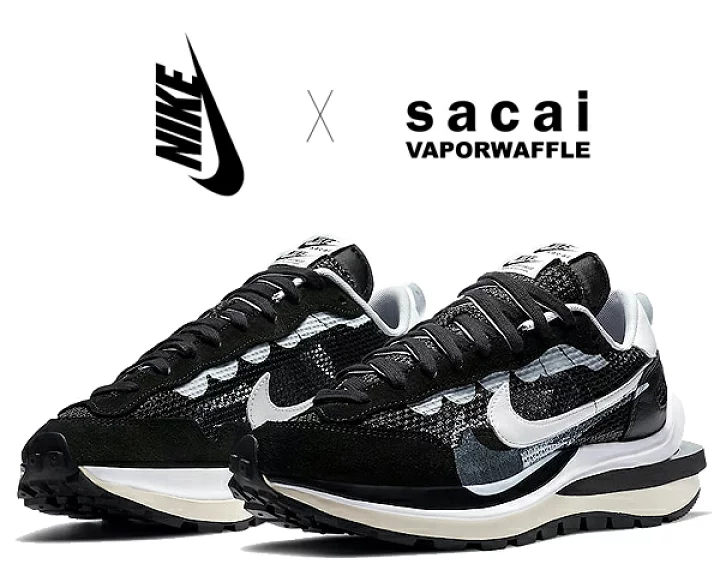 ナイキ x sacai VaporWaffle 'Black and White'