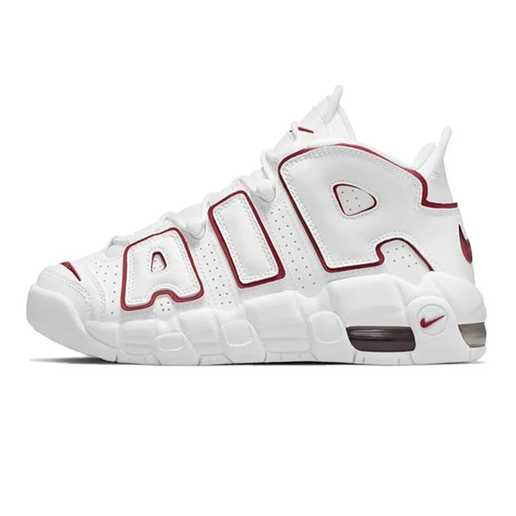 NIKE ナイキ AIR MORE UPTEMPO GS 'WHITE VARSITY RED' 2021 エアモアアップテンポ キッズサイズモデル 'ホワイト バーシティ レッド' 2021 キッズ レディース スニーカー WHITE/VARCITY RED WHITE【限定完売モデル】