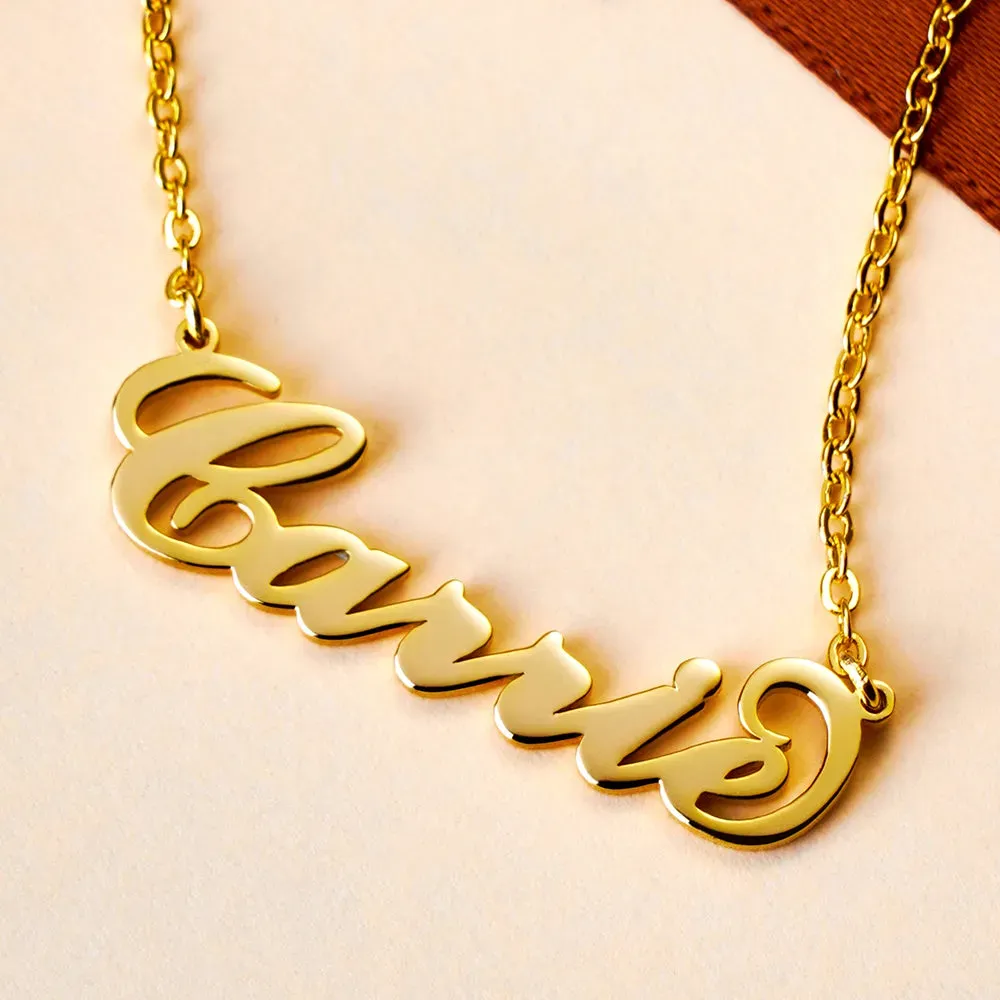 Custom Name Necklace with Real Rose Bear Gift box Rose Shaped Necklace Gift Box Jewellery Gift Box - soufeelmy