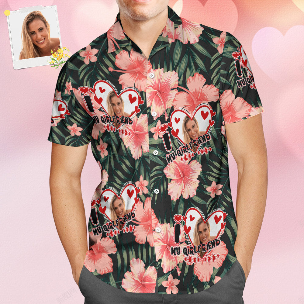 Custom Face Hawaiian Shirt All Over Print Funky Personalized Shirt For Boyfriend - MyHawaiianShirts