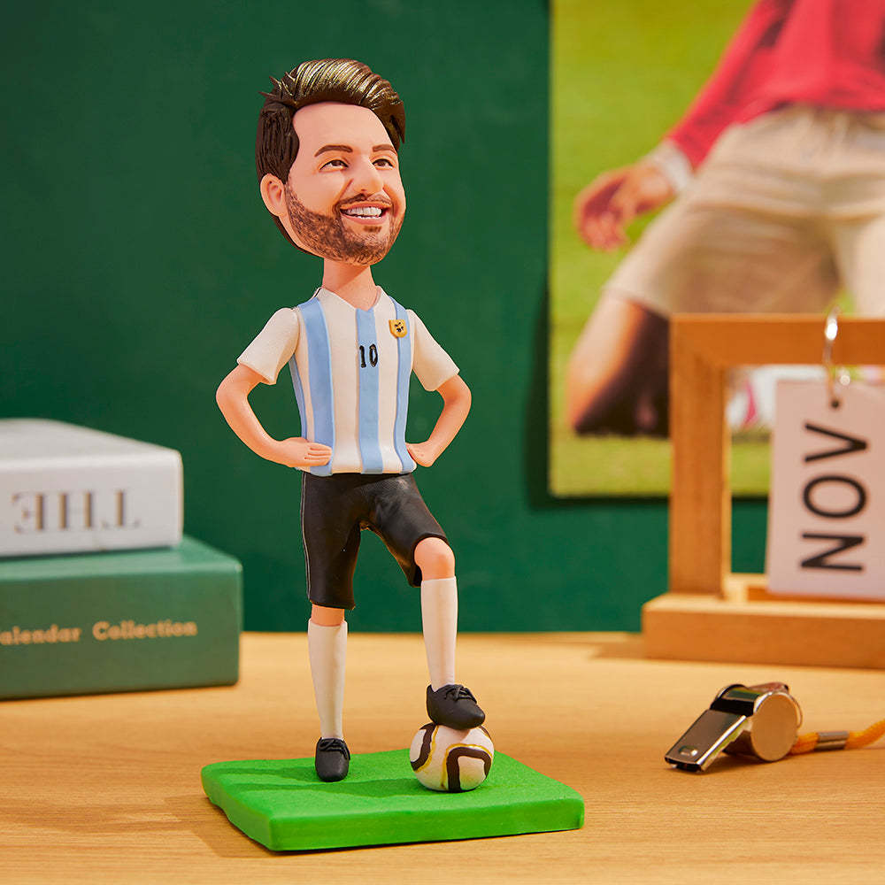 World Cup Argentina Custom Bobblehead with Engraved Text - soufeelmy