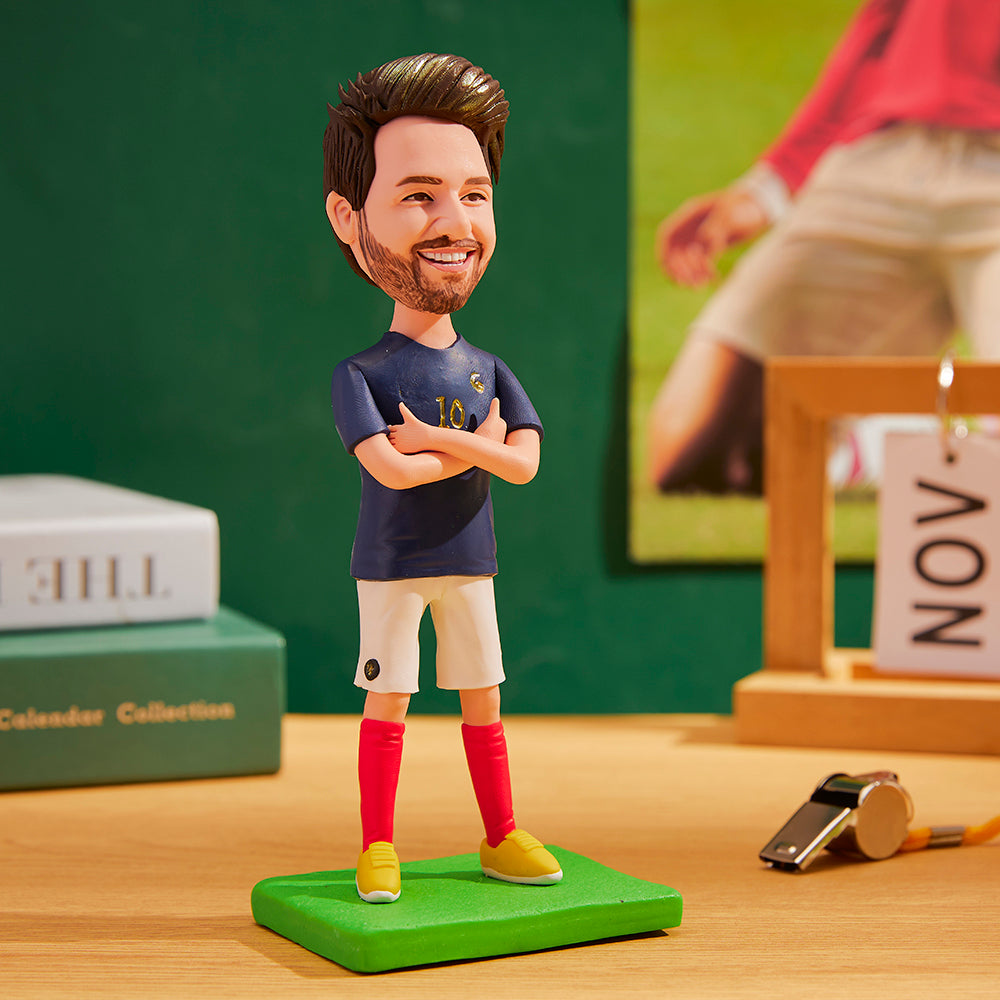 World Cup France Custom Bobblehead with Engraved Text - soufeelmy