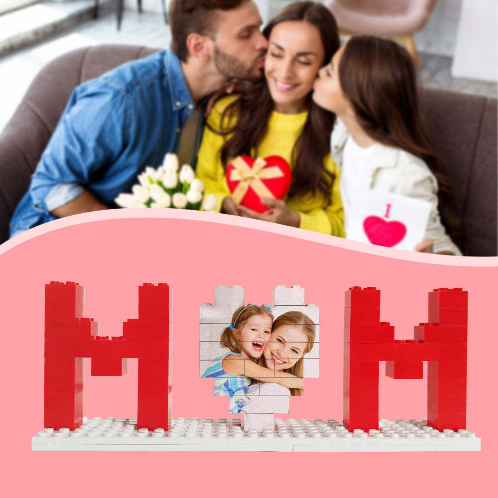Personalized Mom Photo Building Brick Puzzles Photo Block Mother's Day Gifts - soufeelmy