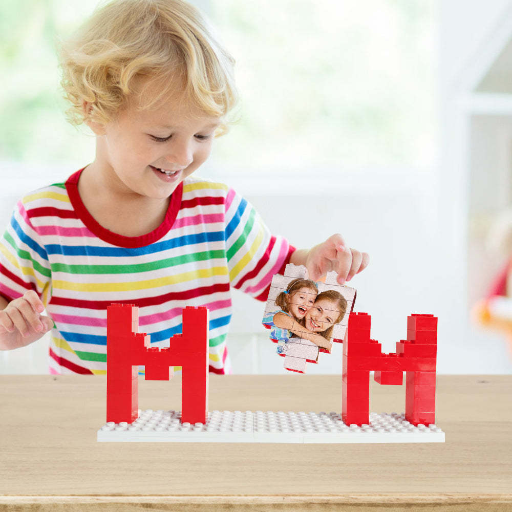 Personalized Mom Photo Building Brick Puzzles Photo Block Mother's Day Gifts - soufeelmy