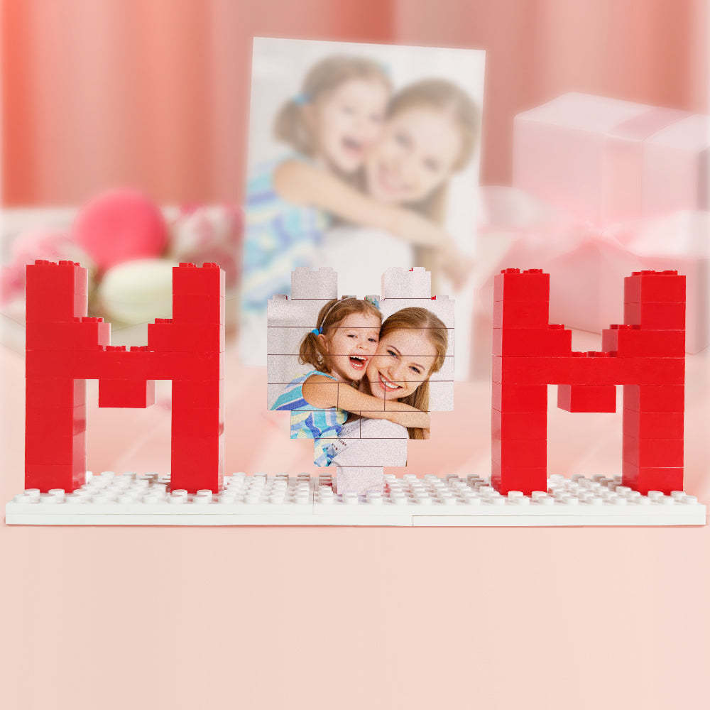 Personalized Mom Photo Building Brick Puzzles Photo Block Mother's Day Gifts - soufeelmy