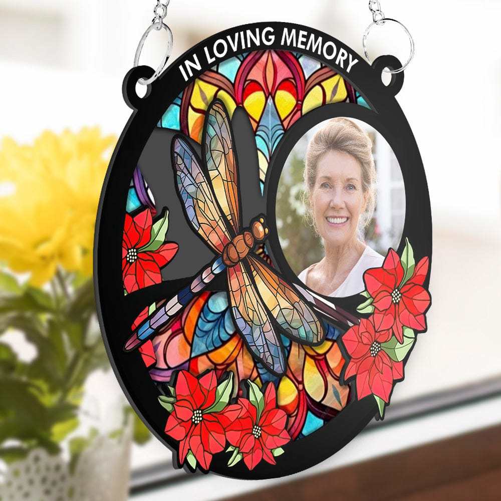 Custom Photo I'm Always With You Memorial - Personalized Window Hanging Suncatcher Ornament - soufeelmy