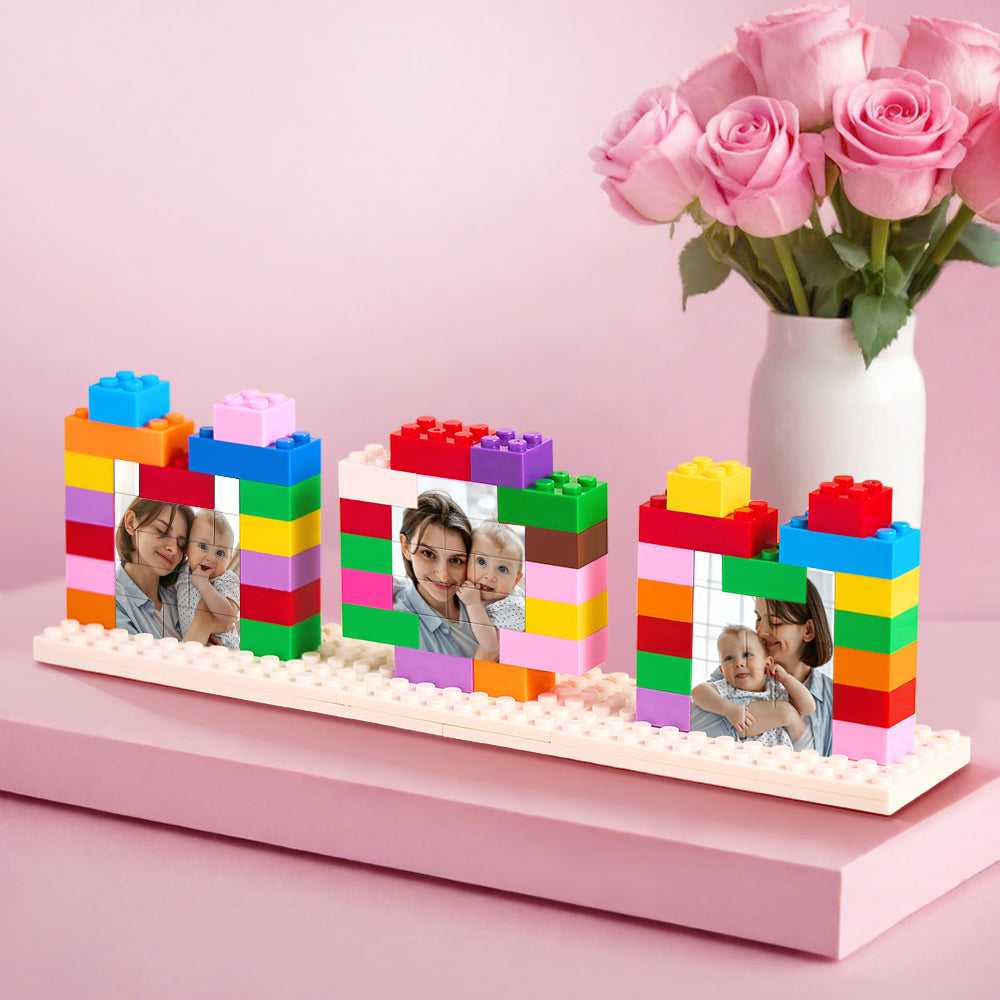 Custom Mom Photo Building Brick Puzzles Personalized Colored Photo Block Mother's Day Gifts - soufeelmy