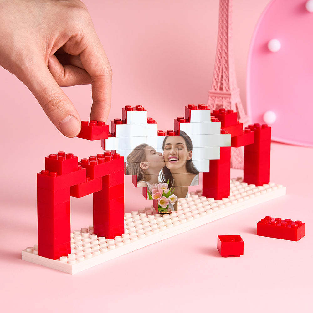 Custom Mom Photo Building Brick Puzzles Personalized Photo Block Mother's Day Gifts - soufeelmy