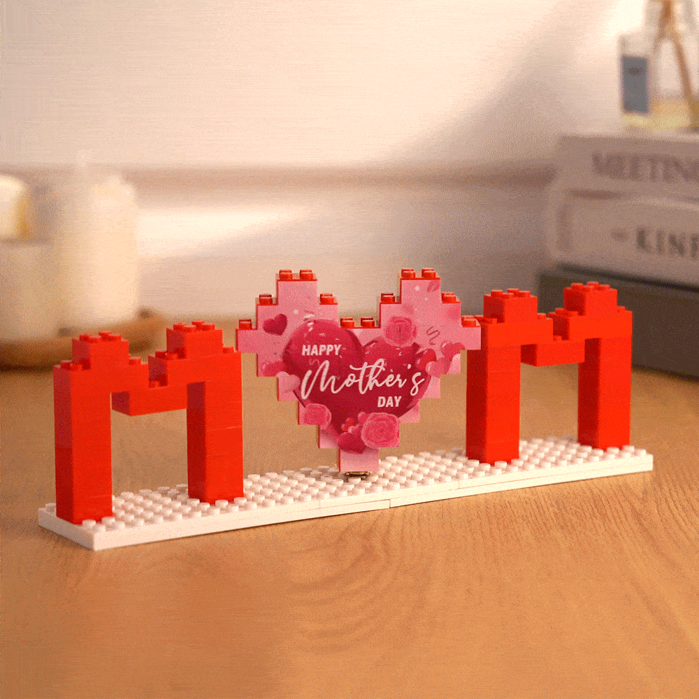 Custom Mom Photo Building Brick Puzzles Personalized Photo Block Mother's Day Gifts - soufeelmy