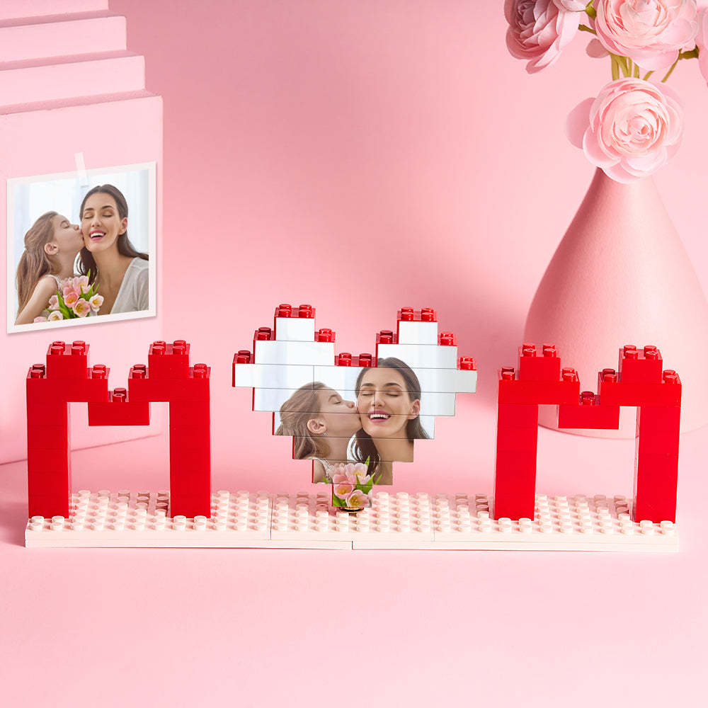 Custom Mom Photo Building Brick Puzzles Personalized Photo Block Mother's Day Gifts - soufeelmy