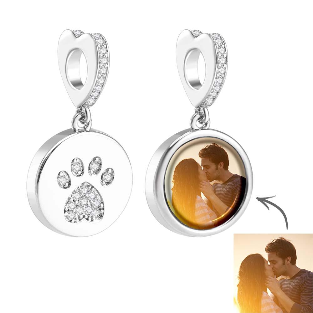 Custom Photo Charm Dog Paw Swing Cute Gift - soufeelmy