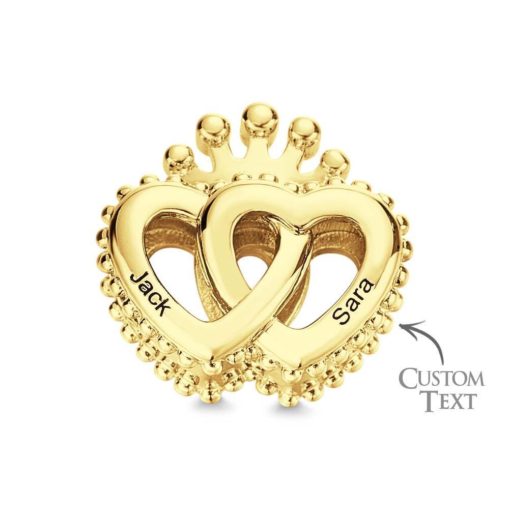 Custom Name Charm for Bracelets Mom Heart Beating Love Charms Gift for Mom Mother's Day Gifts - soufeelmy