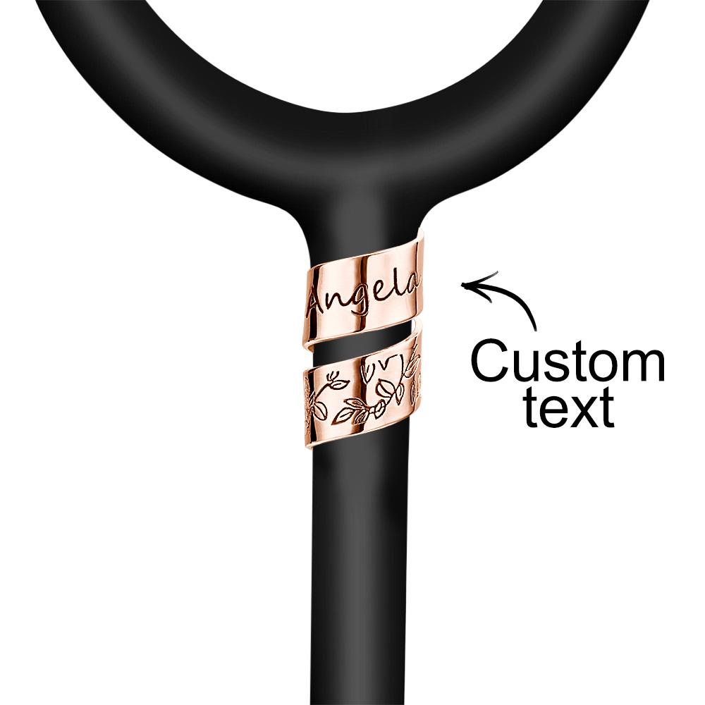 Custom Text Stethoscope ID Tag Personalized Name Stethoscope Charm Gift for Nurses RN Doctor - soufeelmy