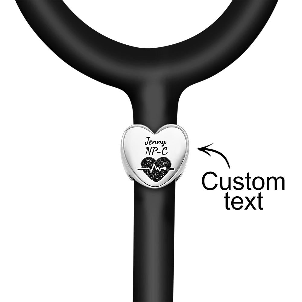 Custom Text and Logo Stethoscope ID Tag Personalized Stethoscope Name Tag Gift for Nurses RN Doctor - soufeelmy
