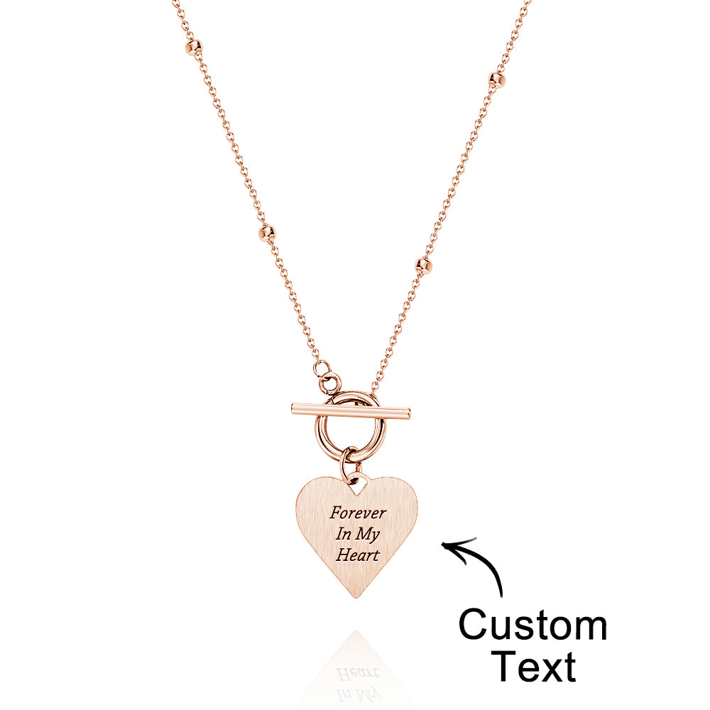 Custom Text Necklace Touch of Love Necklace for Her - soufeelmy