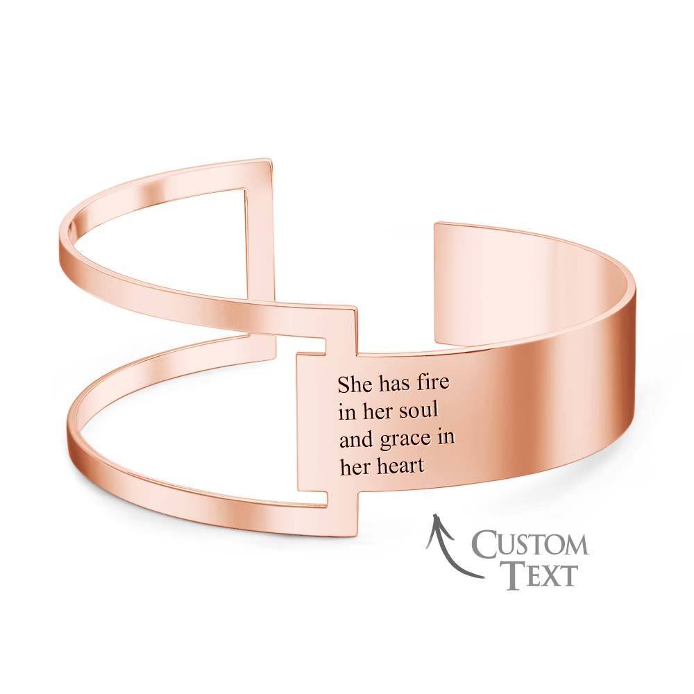 She Has Fire in Her Soul Geometric Cuff Bracelet - soufeelmy