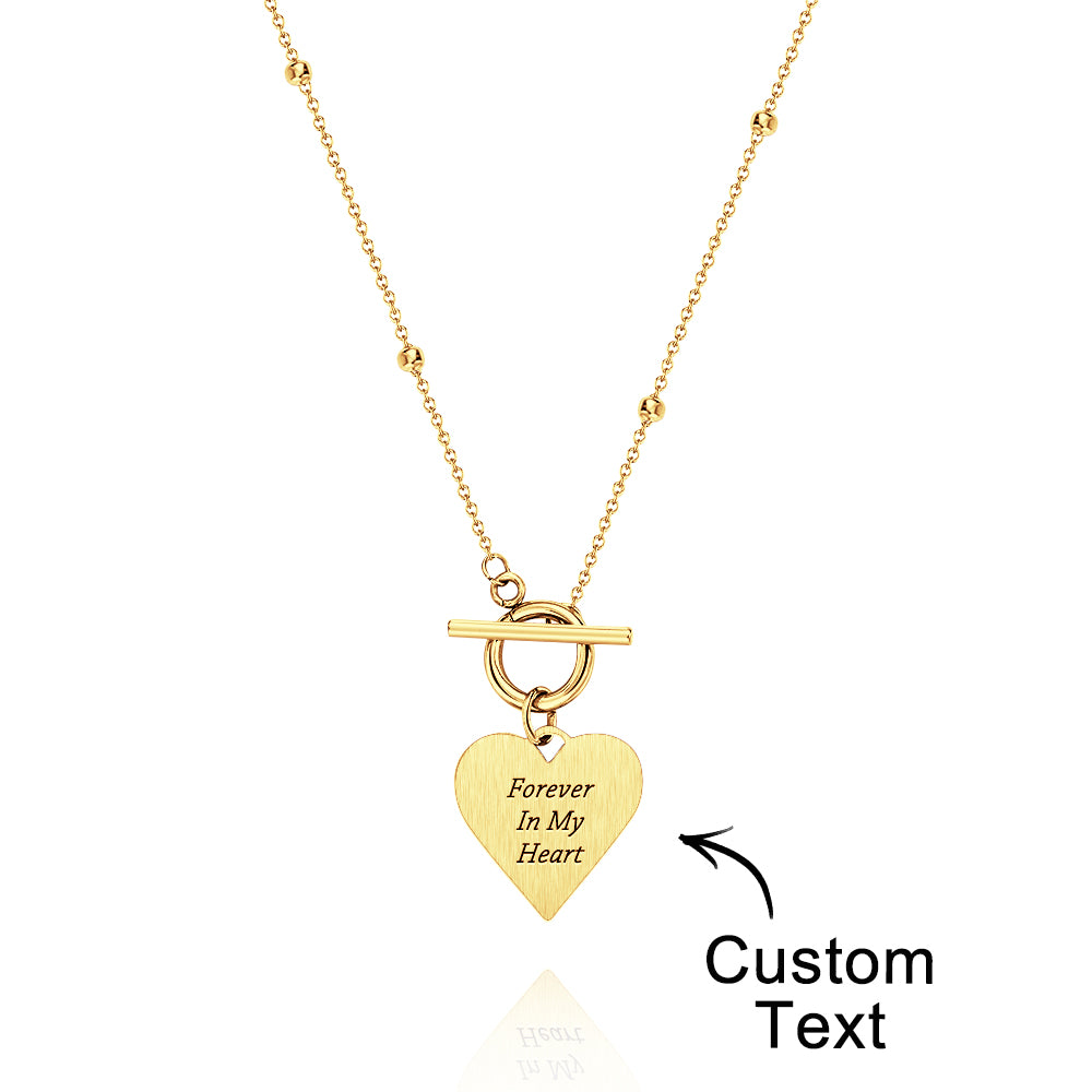 Custom Text Necklace Touch of Love Necklace for Her - soufeelmy