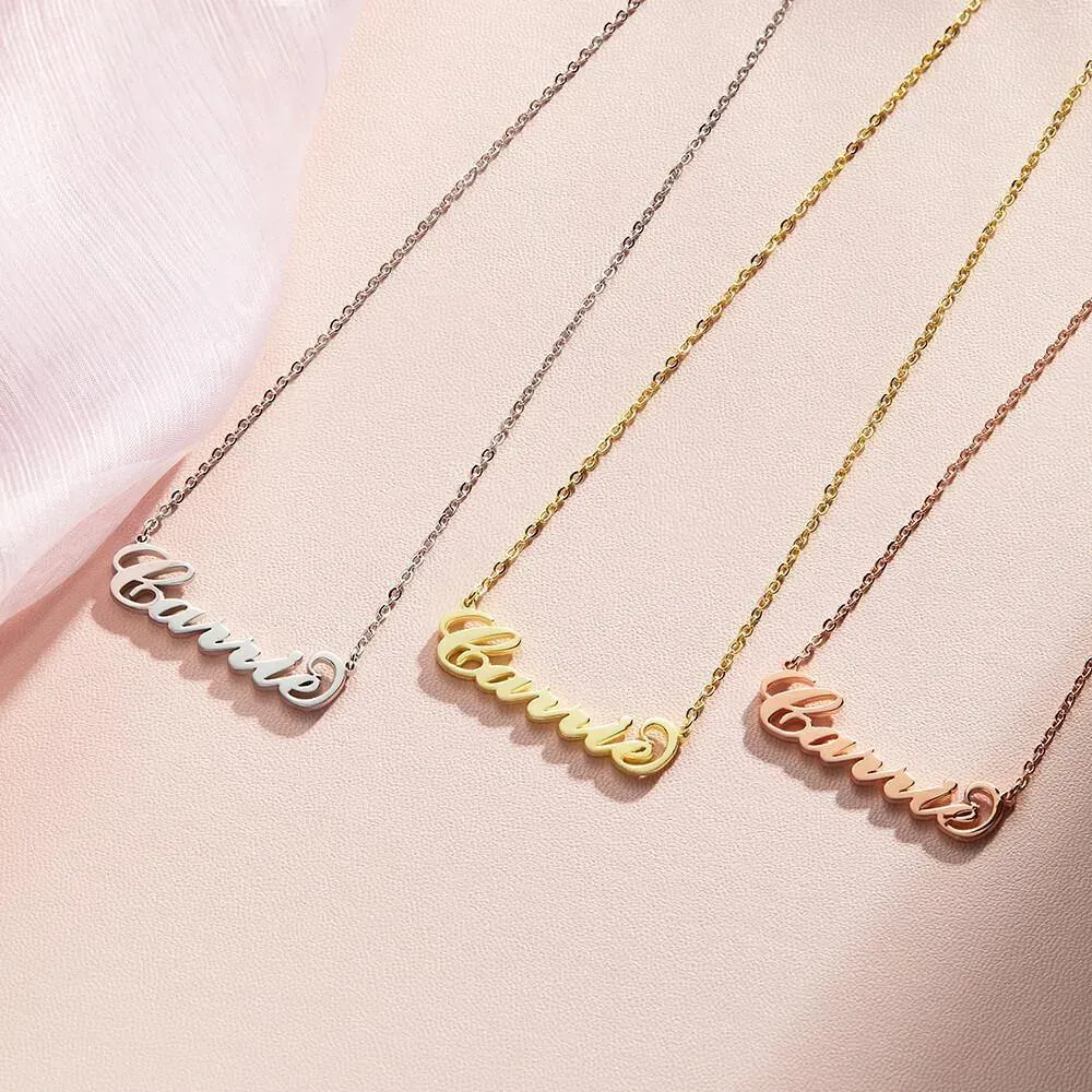 Custom Name Necklace with Real Rose Bear Gift box Rose Shaped Necklace Gift Box Jewellery Gift Box - soufeelmy