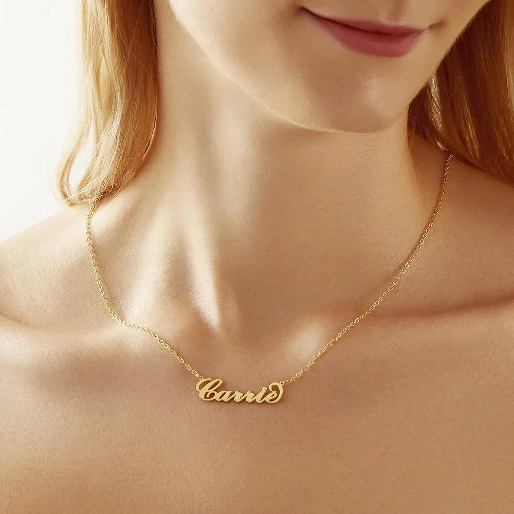 Custom Name Necklace with Real Rose Bear Gift box Rose Shaped Necklace Gift Box Jewellery Gift Box - soufeelmy
