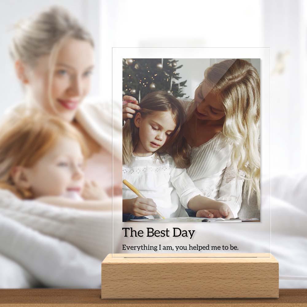 Scannable AR Video 3D Album Acrylic Lamp, A Unique Photo Gift to Record Beautiful Moments with Mom - soufeelmy