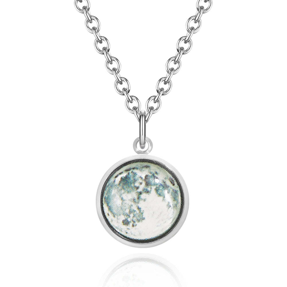 Custom Moon Phase Necklace Birth Moon Jewelry Necklace - soufeelmy