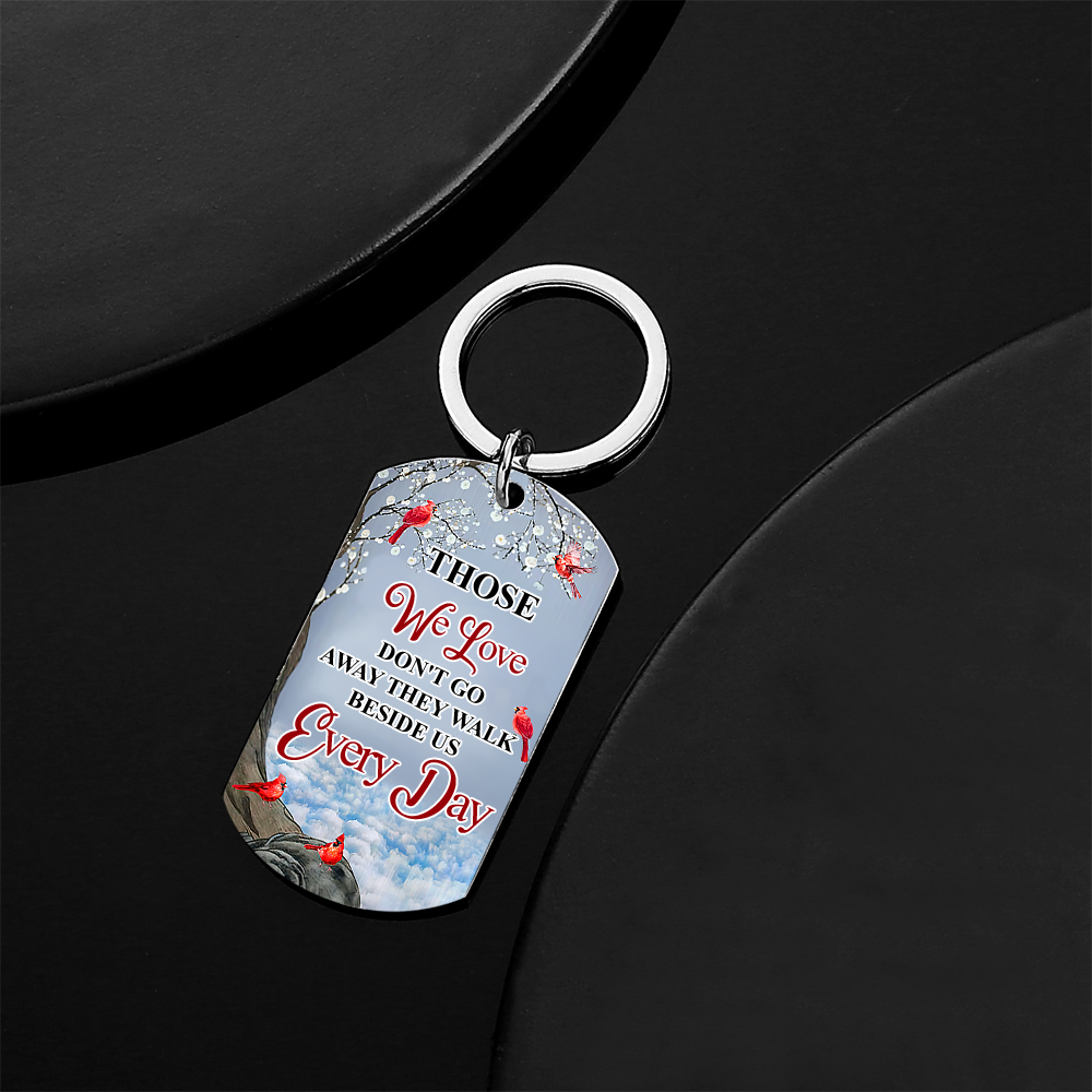 Custom Photo I'll Carry You - Memorial Gift For Family Personalized Aluminum Keychain - soufeelmy