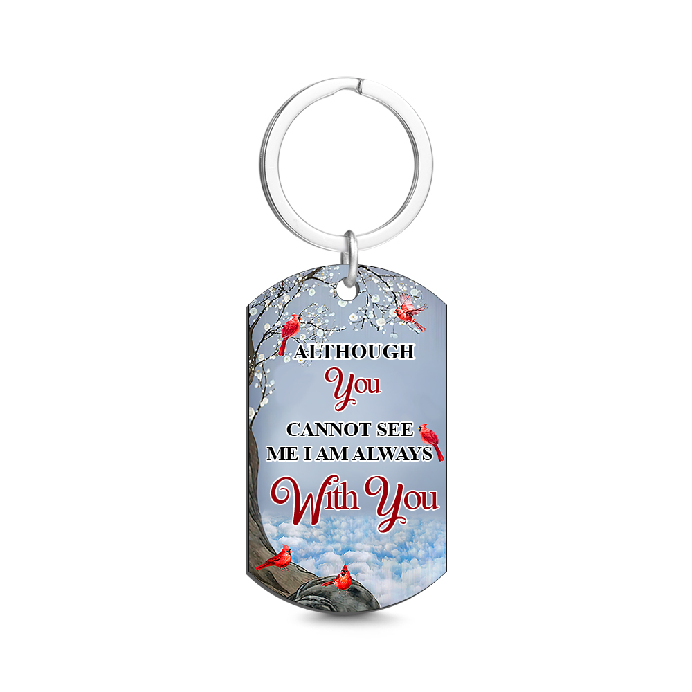 Custom Photo I'll Carry You - Memorial Gift For Family Personalized Aluminum Keychain - soufeelmy