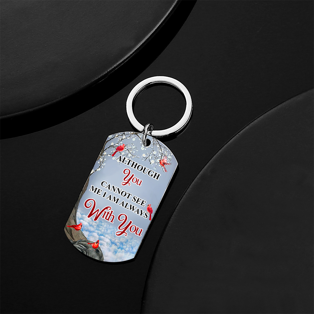 Custom Photo I'll Carry You - Memorial Gift For Family Personalized Aluminum Keychain - soufeelmy