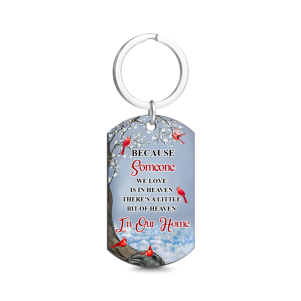 Custom Photo I'll Carry You - Memorial Gift For Family Personalized Aluminum Keychain - soufeelmy