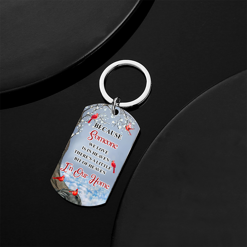 Custom Photo I'll Carry You - Memorial Gift For Family Personalized Aluminum Keychain - soufeelmy