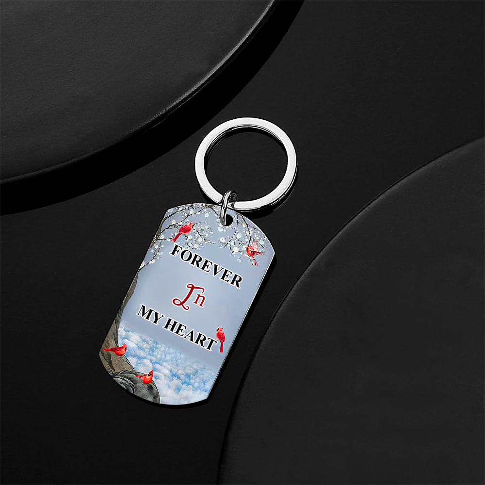 Custom Photo I'll Carry You - Memorial Gift For Family Personalized Aluminum Keychain - soufeelmy