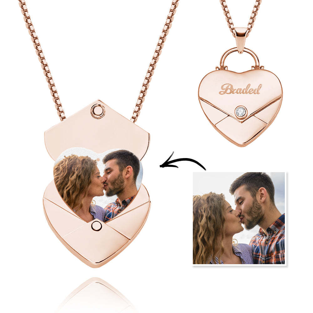Couple Envelope Lettering Magnetic Necklace - soufeelmy