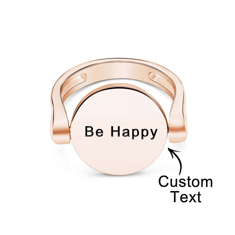 Custom Name Ring Anxiety Decompression Ring Jewelry Gift - soufeelmy