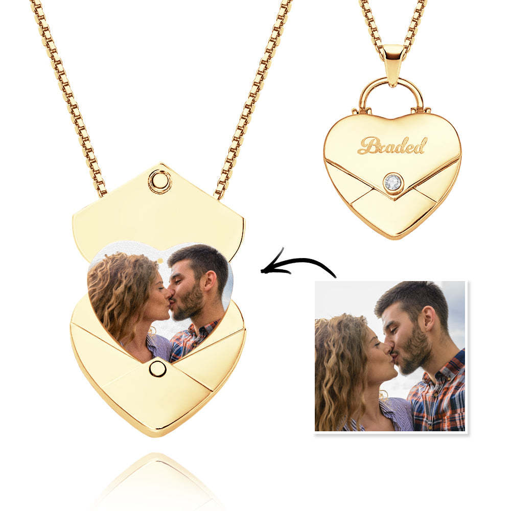 Couple Envelope Lettering Magnetic Necklace - soufeelmy