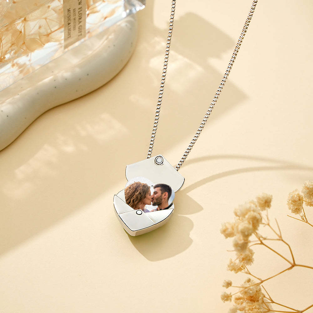 Couple Envelope Lettering Magnetic Necklace - soufeelmy