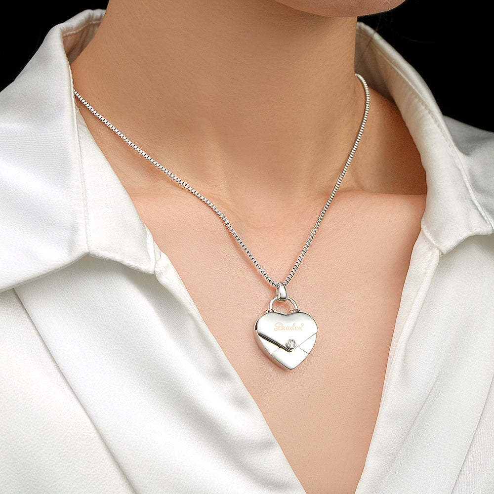 Couple Envelope Lettering Magnetic Necklace - soufeelmy