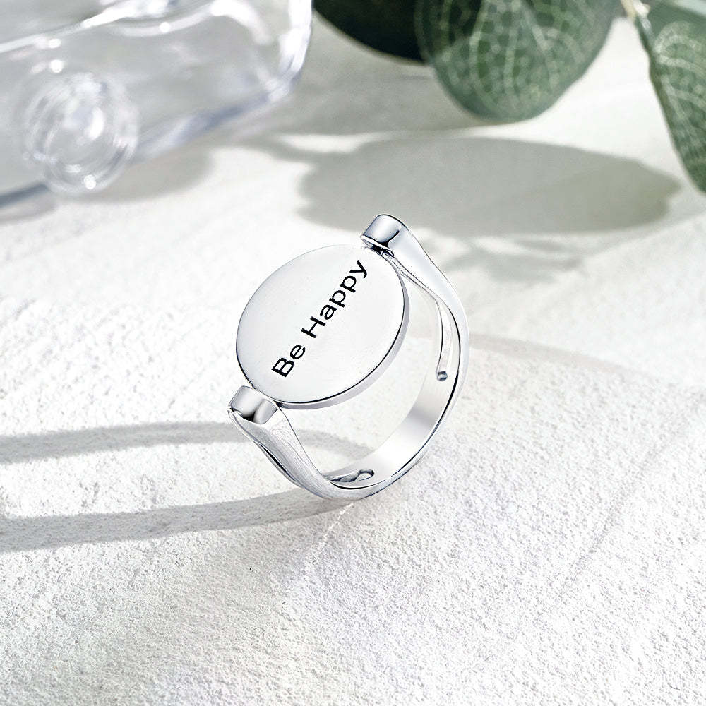 Custom Name Ring Anxiety Decompression Ring Jewelry Gift - soufeelmy