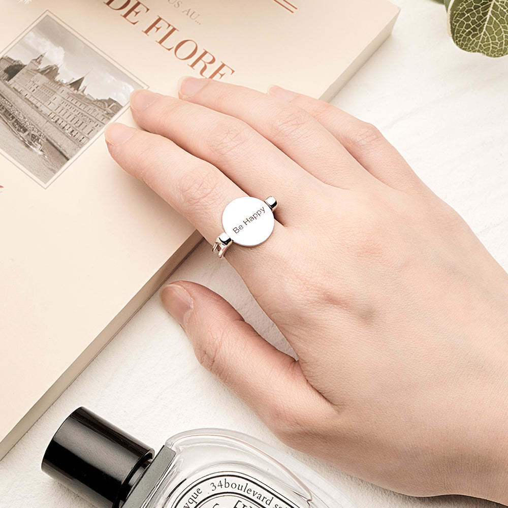 Custom Name Ring Anxiety Decompression Ring Jewelry Gift - soufeelmy