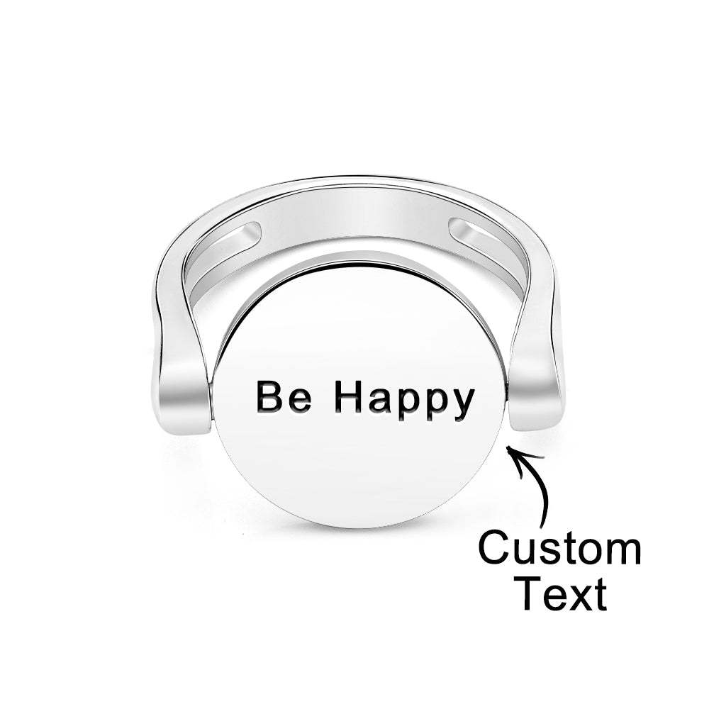 Custom Name Ring Anxiety Decompression Ring Jewelry Gift - soufeelmy