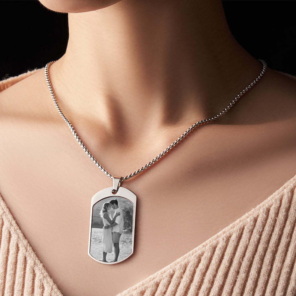 Custom Moon Phase Necklace Stylish Personalized Photo Pendant Valentine's Day Gift - soufeelmy