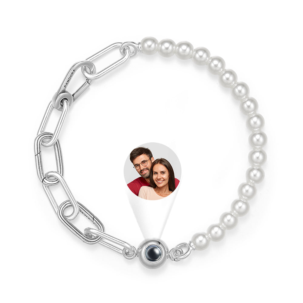 Personalized Projection Bracelet Pearl Splicing Chain Girl Gift - soufeelmy
