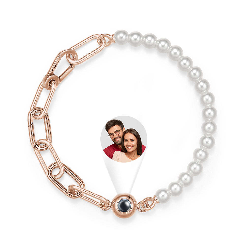 Personalized Projection Bracelet Pearl Splicing Chain Girl Gift - soufeelmy