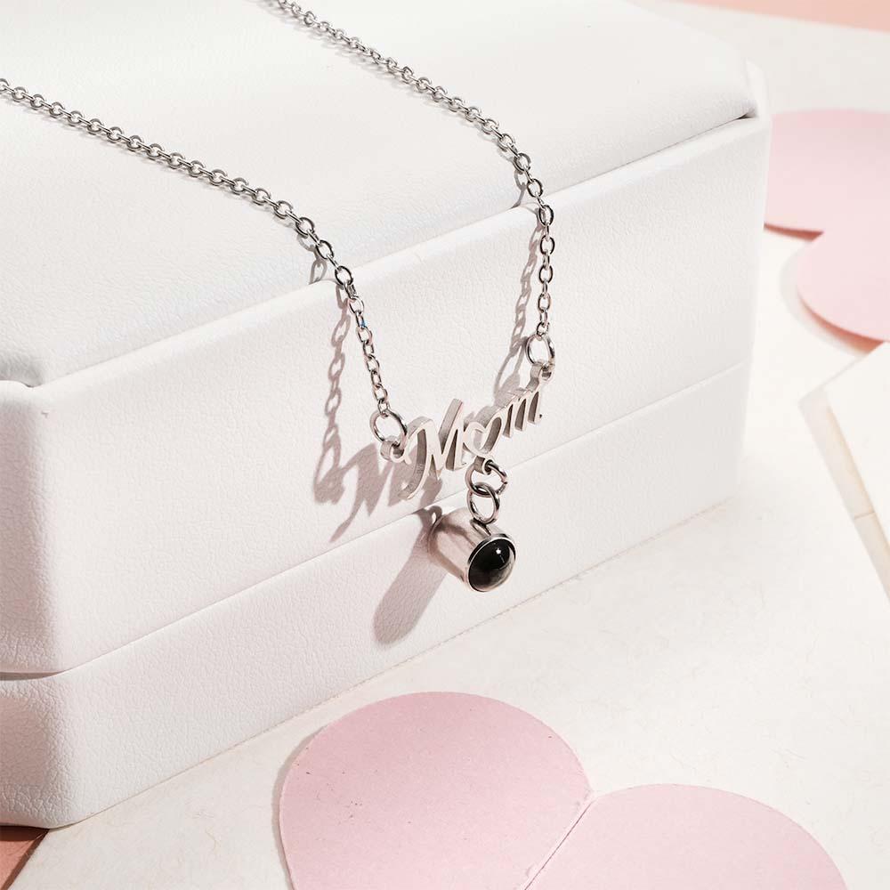Custom Photo Projection Love Heart Mom Theme Jewelry Pendant Gift For Mom - soufeelmy