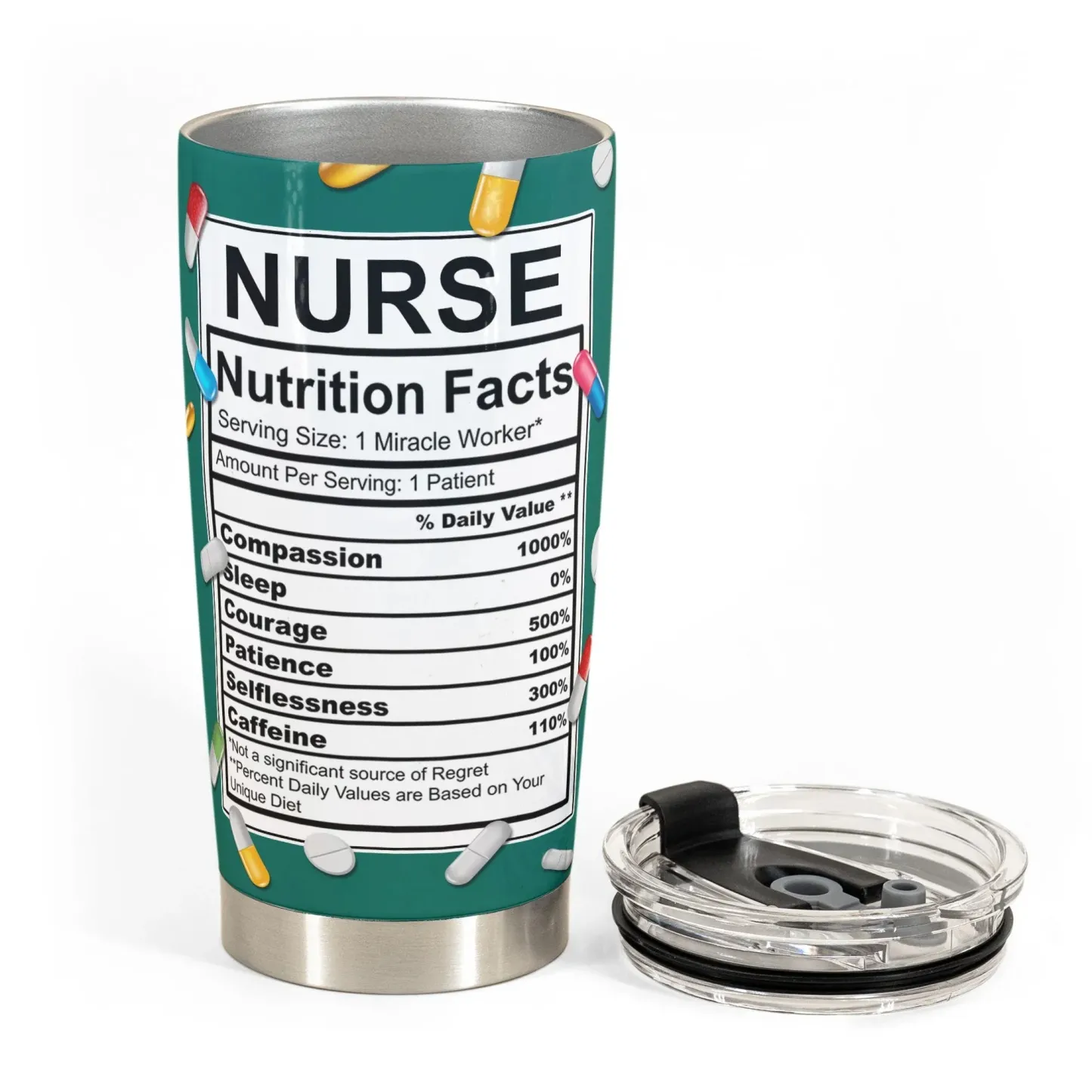 Custom Text and Accessories Tumbler Cup Medical Gift for Nurse - soufeelau