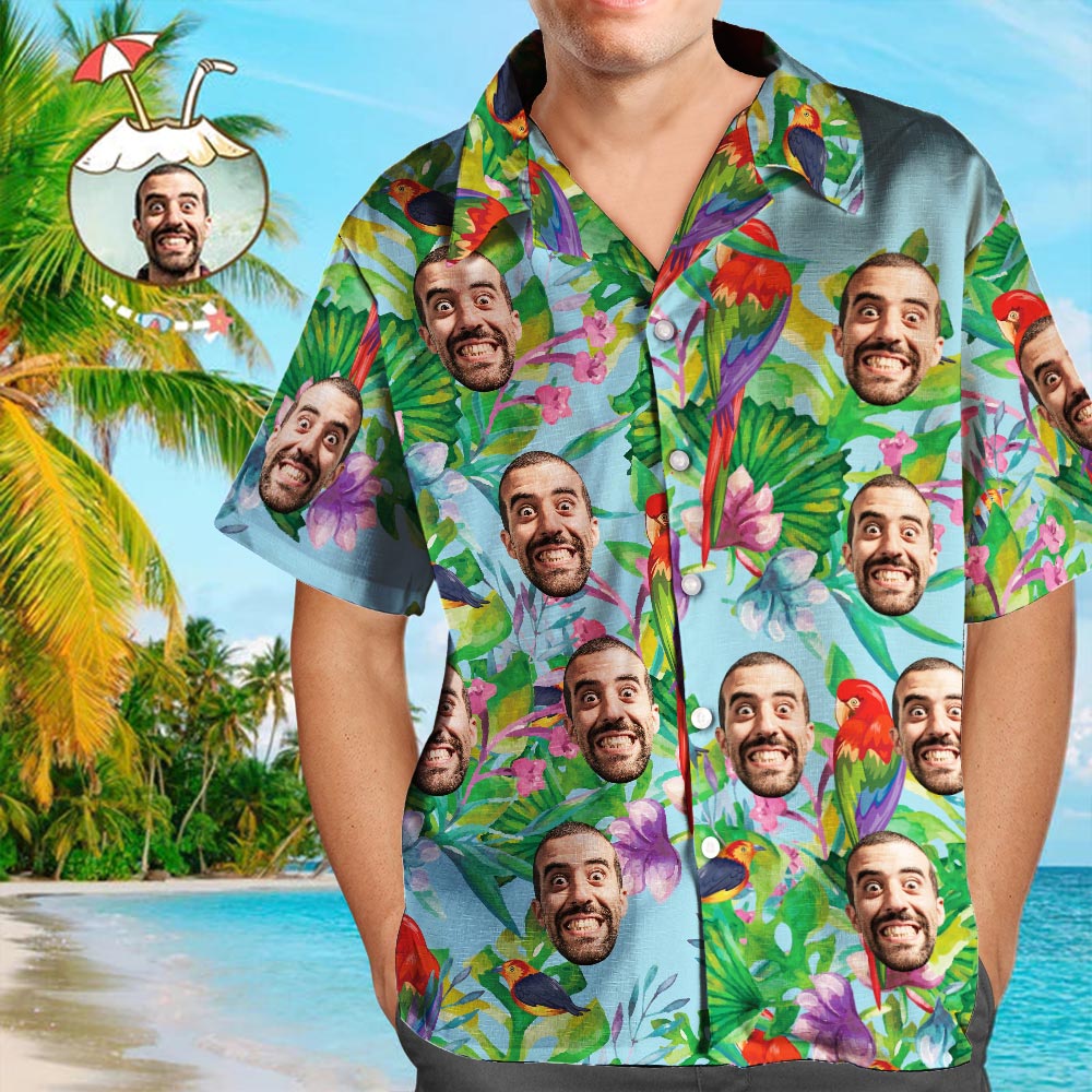 Custom Hawaiian Shirts Enjoy Summer Time Aloha Beach Shirt For Men
