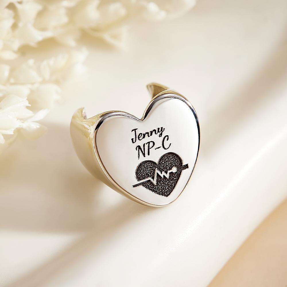 Custom Text and Logo Stethoscope ID Tag Personalized Stethoscope Name Tag Gift for Nurses RN Doctor - soufeelau