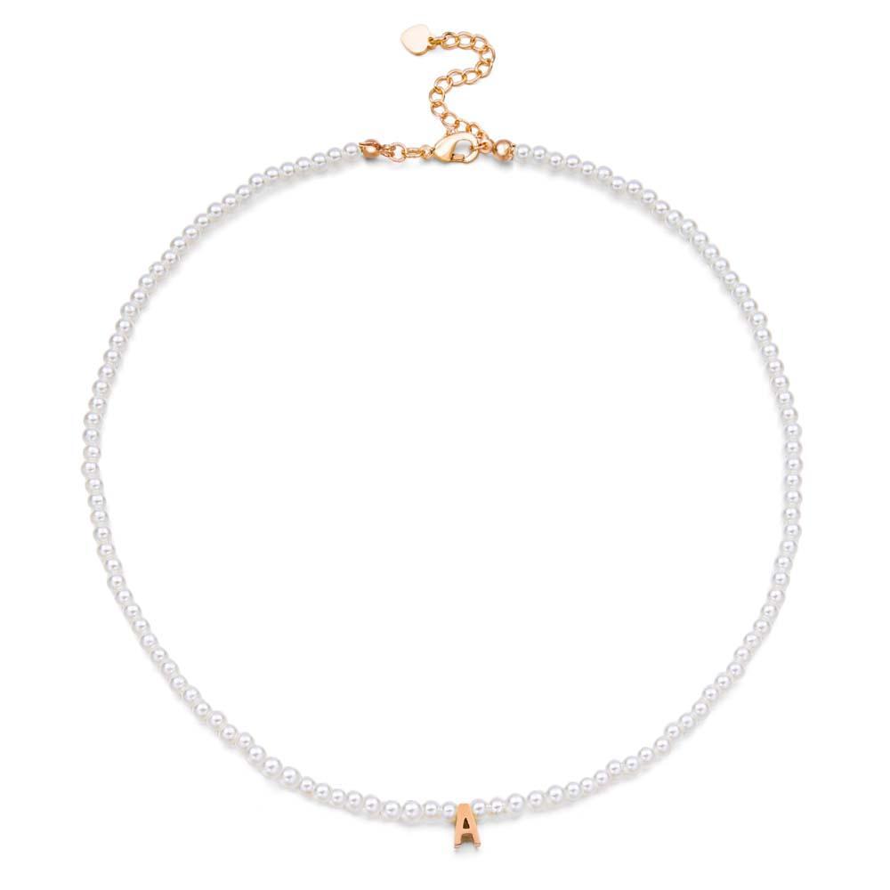 Personalized Pearl Necklace Custom Name Necklace Gift For Her - soufeelau