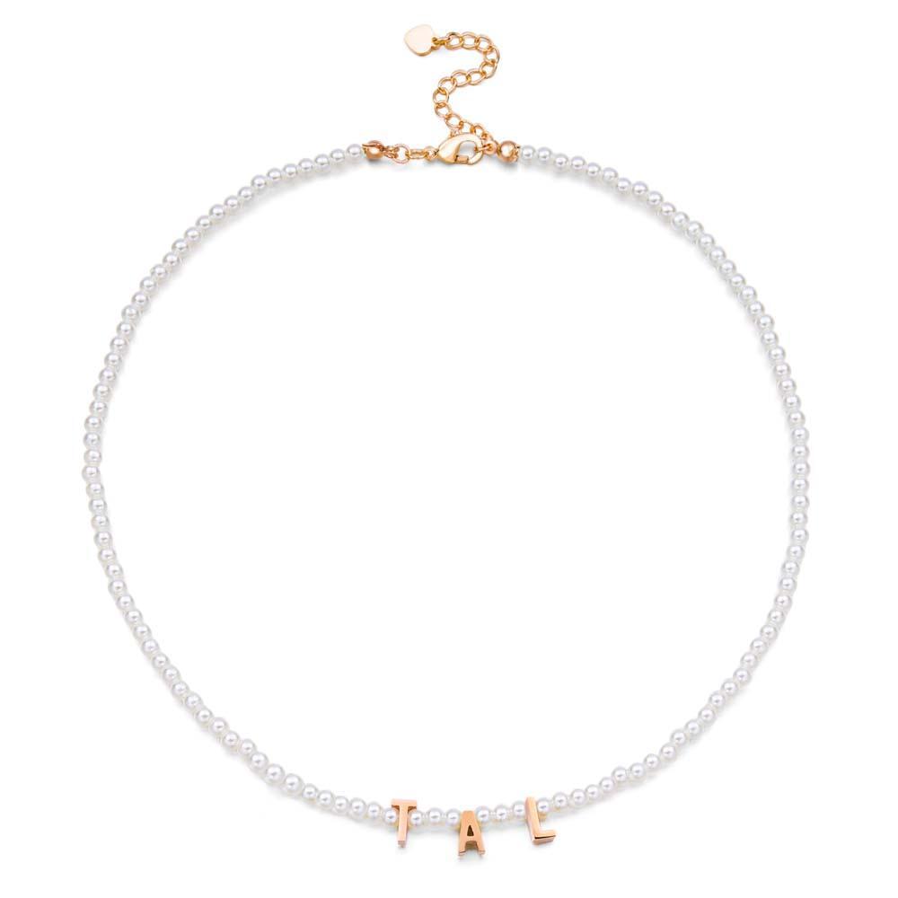 Personalized Pearl Necklace Custom Name Necklace Gift For Her - soufeelau