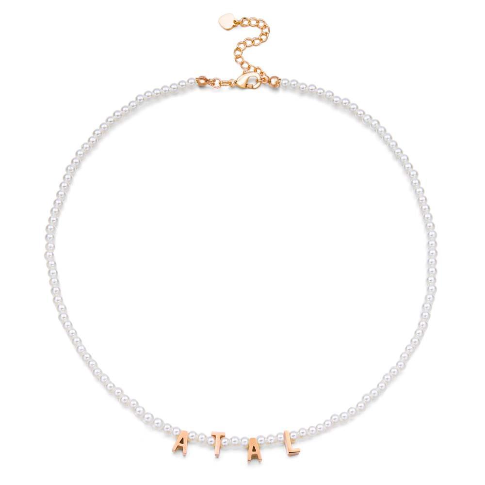 Personalized Pearl Necklace Custom Name Necklace Gift For Her - soufeelau