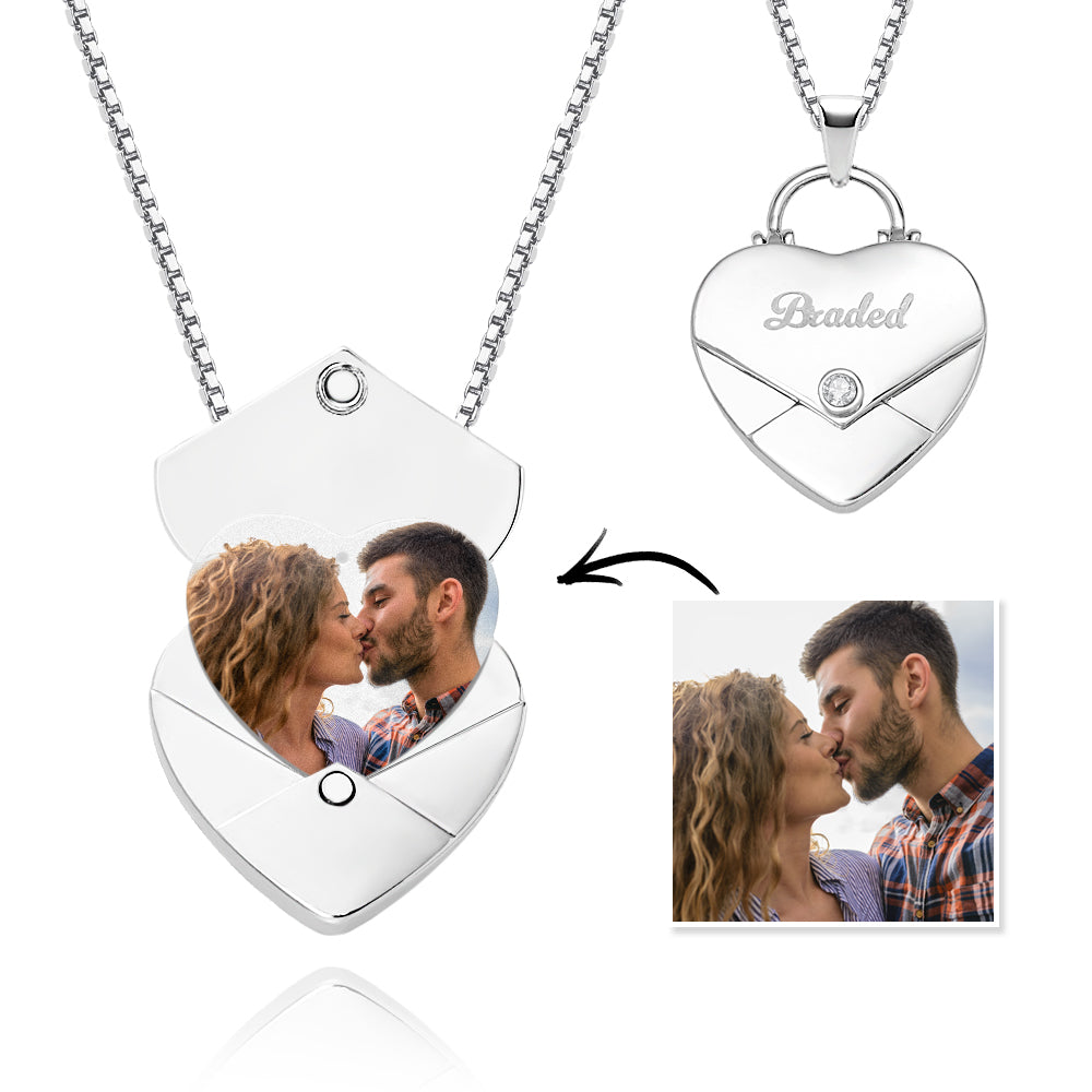 Couple Envelope Lettering Magnetic Necklace - soufeelau